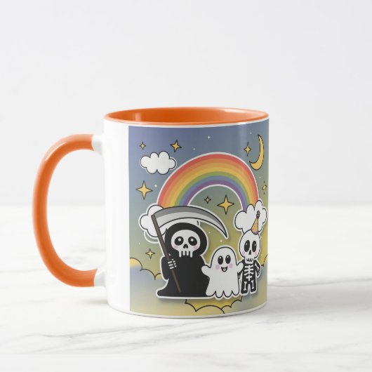 Rainbow Bright Grim Reaper en vrienden Mok (Links)