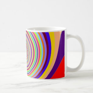 Rainbow bright psychedelic pop art snoep swirl koffiemok
