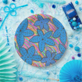 Rainbow Bright Starfish Paper Borden Papieren Bordje (Feest)