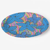 Rainbow Bright Starfish Paper Borden Papieren Bordje (Gekanteld)
