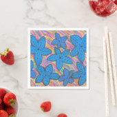 Rainbow Bright Starfish Papieren servetten (Insitu)