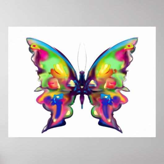 Rainbow Bright  vlinder Poster (Voorkant)