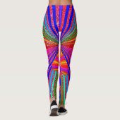 Rainbow Brights Pop Art Trendy Sparkly Fun Leggings (Achterkant)