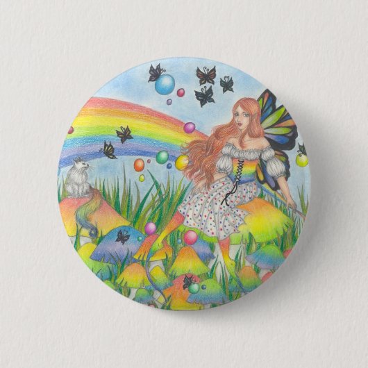 Rainbow Bringer Ronde Button 5,7 Cm (Voorkant)