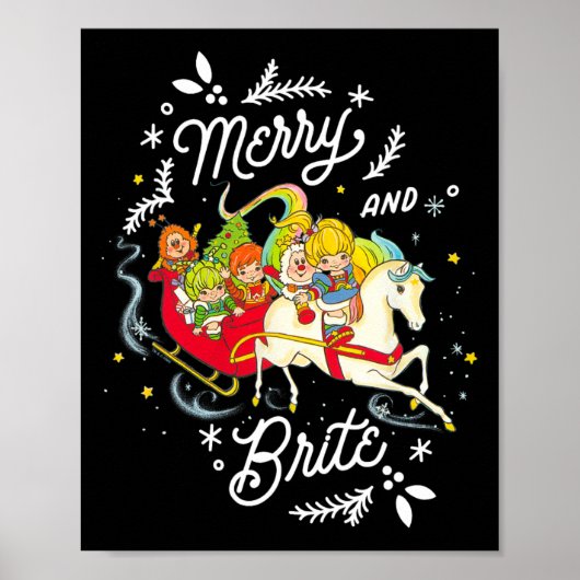 Rainbow Brite Christmas Merry en Brite Sleigh Rid Poster (Voorkant)