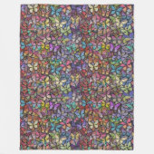 Rainbow Brite Fantasy Vlinderpatroon Fleece Deken (Voorkant)