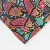 Rainbow Brite Fantasy Vlinderpatroon Fleece Deken (Hoek)