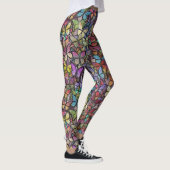 Rainbow Brite Fantasy Vlinderpatroon Leggings (Rechts)