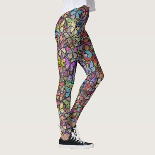 Rainbow Brite Fantasy Vlinderpatroon Leggings (Rechts)