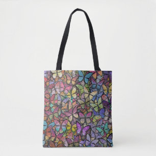 Rainbow Brite Fantasy Vlinderpatroon Tote Bag