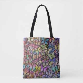 Rainbow Brite Fantasy Vlinderpatroon Tote Bag