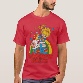 Rainbow Brite Vintage Kleurrijk Ontwerp T-shirt