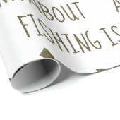 Rainbow Brown Brook Trout Fishing Quote Cadeaupapier (Rol Hoek)