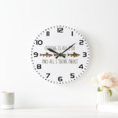 Rainbow Brown Brook Trout Fishing Quote Grote Klok (Huis)