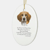 Rainbow-brug van Beagle Keramisch Ornament (Links)