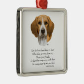 Rainbow-brug van Beagle Metalen Ornament (Rechts)