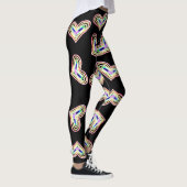 Rainbow bruiloft hart ט״ו באב leggings (Rechts)