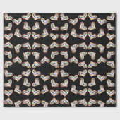 Rainbow bruiloft hart inpakpapier (Vlak)