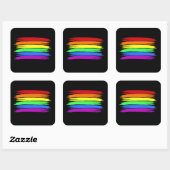 Rainbow Brushstroke LGBT Sticker (Vel)