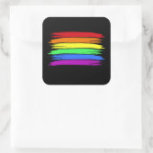 Rainbow Brushstroke LGBT Sticker (Tas)