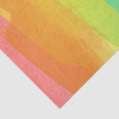 Rainbow Brushstrokes Kleurrijke Artisan Waterverve Tissuepapier (Detail)
