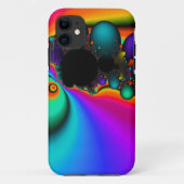 Rainbow Bubble art iphone case (Achterkant)