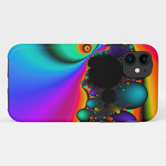 Rainbow Bubble art iphone case (Achterkant (horizontaal))