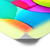 Rainbow Bubble Blast Artwork Poster (Hoek)