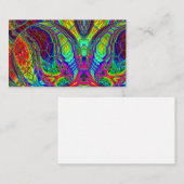 Rainbow Bubble Happy Tie Dye Visitekaartje (Voorkant / Achterkant)