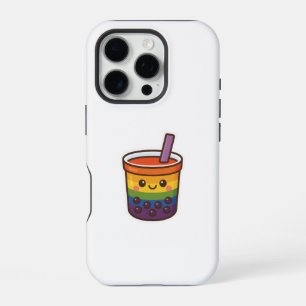 Rainbow Bubble Tea LGBTQ+ Pride iPhone 16 Pro Hoesje
