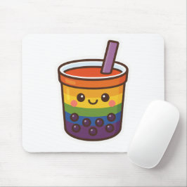 Rainbow Bubble Tea LGBTQ+ Pride Muismat