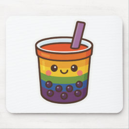 Rainbow Bubble Tea LGBTQ+ Pride Muismat