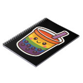 Rainbow Bubble Tea LGBTQ+ Pride Notitieboek (Linkerzijde)