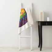 Rainbow Bubble Tea LGBTQ+ Pride Sherpa Deken (In situ)