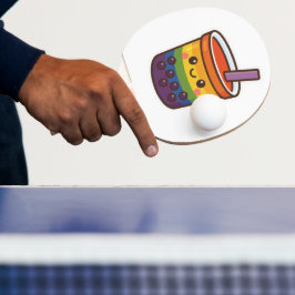Rainbow Bubble Tea LGBTQ+ Pride Tafeltennisbatje