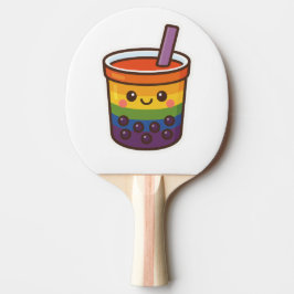 Rainbow Bubble Tea LGBTQ+ Pride Tafeltennisbatje