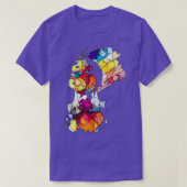 Rainbow Bubble Violin T-shirt (Design voorkant)