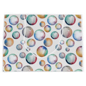 Rainbow Bubbles Gift Bag Groot Cadeauzakje (Voorkant)