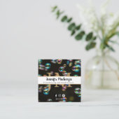 Rainbow Bubbles Huishouden en Maid Services Vierkante Visitekaartje (Staand voorkant)