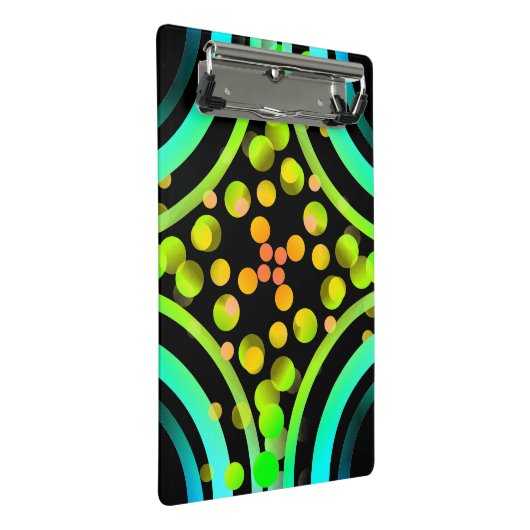 Rainbow Bubbles kleurenveld Helderheid levendig Mini Klembord (Schuin)