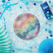 Rainbow Bubbles Papier & Party Borden Papieren Bordje (Feest)