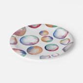 Rainbow Bubbles Party Borden Papieren Bordje (Gekanteld)