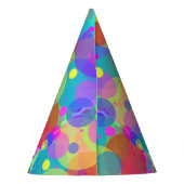 Rainbow Bubbles Party Pet Feesthoedjes (Achterkant)