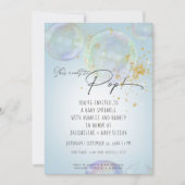 Rainbow Bubbles Ready to Pop Boy Baby shower Bluk Kaart (Voorkant)