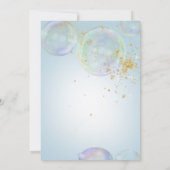 Rainbow Bubbles Ready to Pop Boy Baby shower Bluk Kaart (Achterkant)