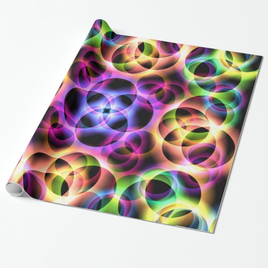 Rainbow Bubbles Twee Cadeaupapier (Uitgerold)