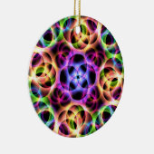 Rainbow Bubbles Twee Keramisch Ornament (Rechts)