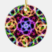 Rainbow Bubbles Twee Keramisch Ornament (Voorkant)