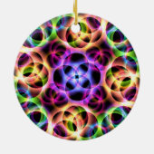 Rainbow Bubbles Twee Keramisch Ornament (Achterkant)