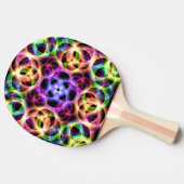 Rainbow Bubbles Twee Tafeltennisbatje (Zijkant)